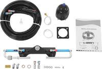 Kit de direction hydraulique pour hors-bord - Sans volant - Convient aux moteurs jusqu'à 150 CV - Pour hors-bord/bateau - Noir