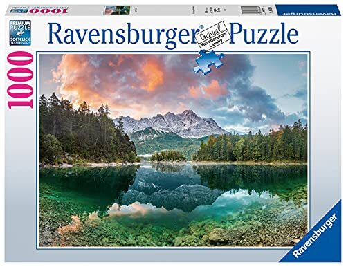 RAVENSBURGER PUZZLE 1000 stukjes - trekpunt aan de Eibsee - puzzel voor volwassenen en kinderen vanaf 14 jaar, puzzel met landschapsmotief, Amazon speciale editie [exclusief bij Amazon]