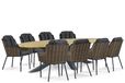 Santika Furniture Santika Fasano/Diogo 280 cm dining tuinset 9-delig