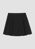 s.Oliver - Female - Mini Pleated Skirt with Glittering Pinstripes