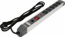 Toya STHOR 72372 - Overspanningsbeveiligingsdoos - Aluminium - 5 Stopcontacten - 3m Kabel