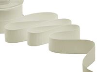 Furlanis - Decoratieve gros grain, band caneté, Italiaanse stof - natuurwit, 30 mm x 20 m