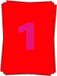 EtiketXL 10 x A4 Etiketten 1/vel 210mm x 296 mm Fluor Rood