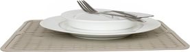 Tapis d'égouttage/tapis de séchage pour cuisine - antidérapant - caoutchouc - gris - 30 x 40 cm - pliable