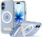 Spigen Ultra Hybrid S MagFit - Hoesje Geschikt voor Apple iPhone 17 - Compatibel met MagSafe - Back Cover met Air Cushion - Uitklapbare Standaard - Transparant Wit