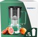 Sans marque Filtre à eau verre 25 l Crystaline set carafe et 2 filtres - noir