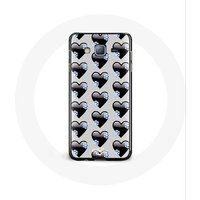 Maniacase Etui voor Samsung Galaxy J7 Zwart Harten