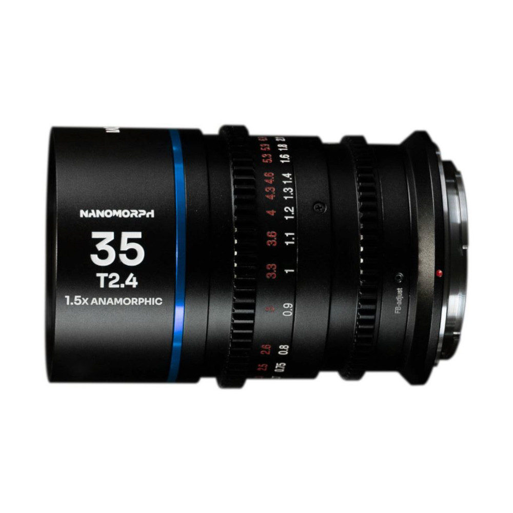 Laowa 35mm T2.4 1.5X S35 Nanomorph Cine Blauw Canon RF-mount objectief