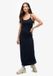 Superdry - Athletic Essentials maxi-hemdjurk van jersey - Dames - Jurken - Maat S - Viscose/Elastaan - Mouwloos - Ronde hals - Lang - Effen - Eclipse Navy