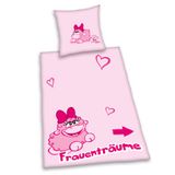 Herding 448670050 Olaf het griezelschaap "Vrouwendroom" beddengoed, 80 x 80 cm + 135 x 200 cm met knoopsluiting, Renforce