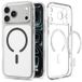 Spigen Ultra Hybrid MagFit Clear Graphite Étui pour Apple iPhone 18 Pro / 17 Pro