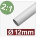 Quadrios 25CA588 Krimpkous zonder lijm Wit 12 mm 6 mm Krimpverhouding:2:1 per meter