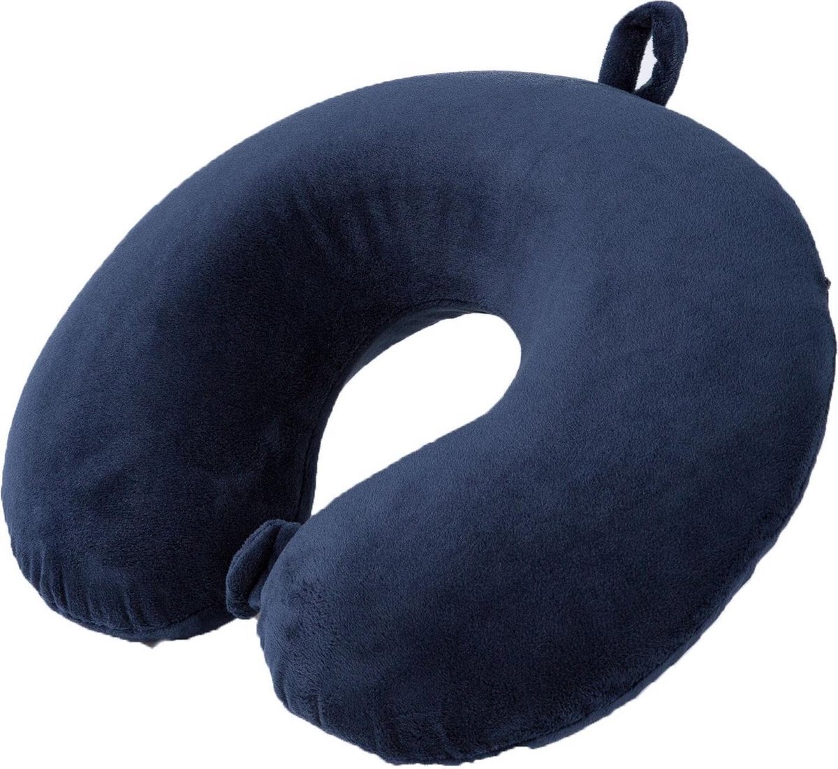 Cuddle Bug nekkussen U vorm memoryfoam 30 cm blauw