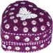 Nature planet Tanden opbergdoosje voor kinderen - vlinder paars - 6 x 6 x 3 cm - handgemaakt - decoratief