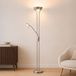 Milton & Oldbrook Lampe sur pied avec lampe de lecture Brescia Argent