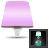 REV LAMPRUSCO Lampe à bouteille à batterie, lampe de table RVB, sans fil, 130 lm, 2 W, 4000 mAh, lumière de bouteille dimmable en différentes couleurs, P54 résistant aux éclaboussures, lampe de table tactile, intérieur et extérieur