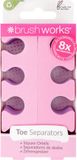 Brushworks Teenspreiders (4 paar) Paars/Roze