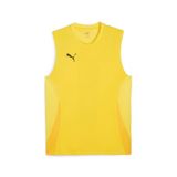 Puma TeamGoal mouwloos shirt 705913 Mannen Faster Yellow-Puma Black-Sport Yellow Polyester