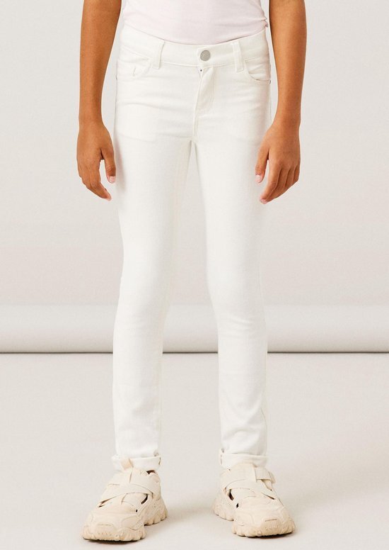 Name It Broek Nkfpolly Skinny Twi Pants 4160-yf N 13217946 Bright White Dames Maat - W164