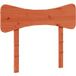 Tête de lit en cire marron 75 cm en bois massif de pin