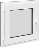 vidaXL RISOR 50 x 50 cm White Basement Window