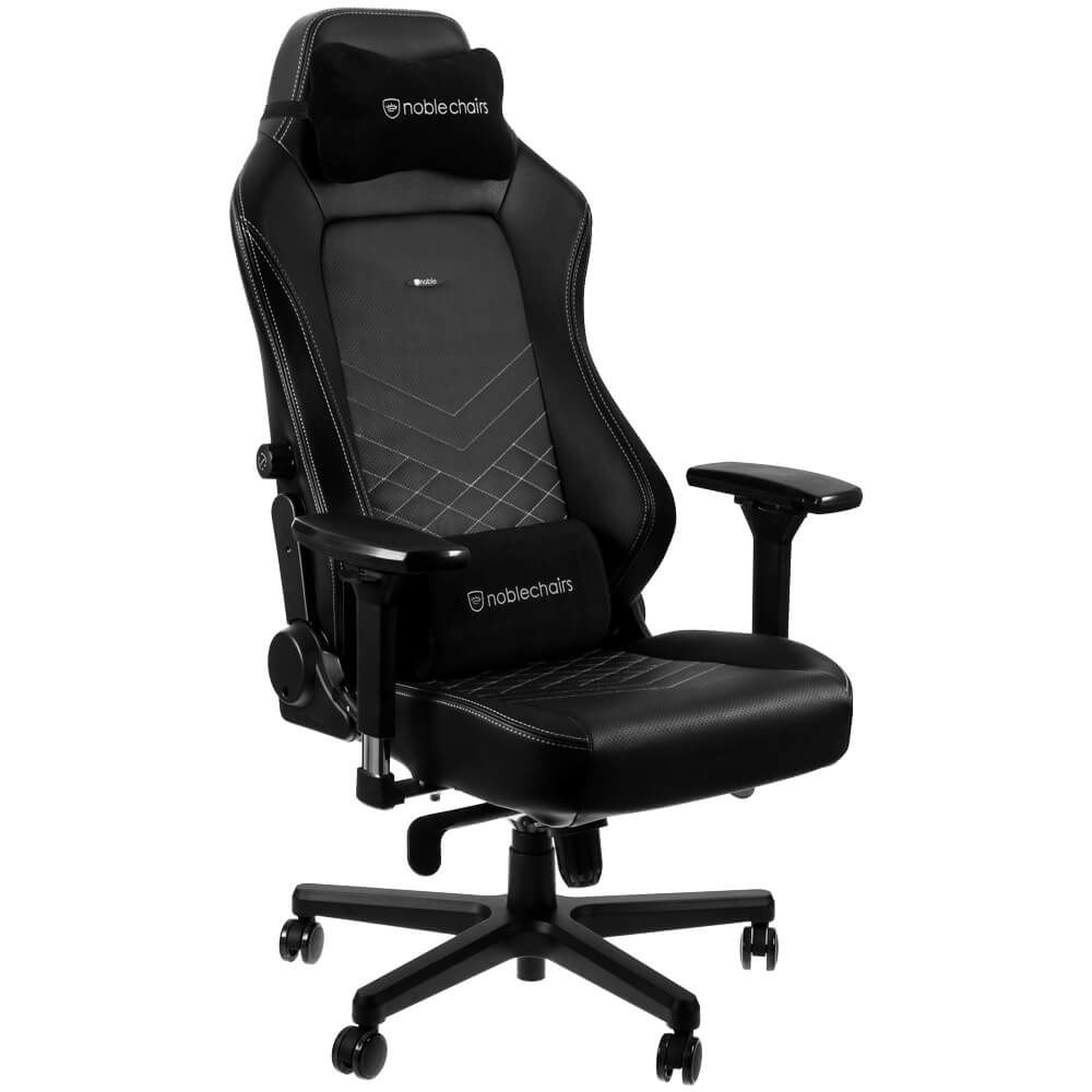 Noblechairs Hero Gamestoel - Zwart/Wit - PU Leer