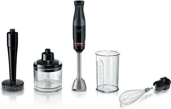 Bosch Serie 4 MSM4B623 blender 0,6 l Staafmixer 1000 W Antraciet, Transparant
