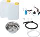Barwig 230V bloc cuisine kit, évier 32 cm (320 mm), chrome, 19 litres, adapté pour Volkswagen Bulli, Mercedes-Benz Vito, T6