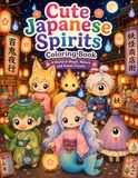 Cute Japanese Spirits Coloring Book