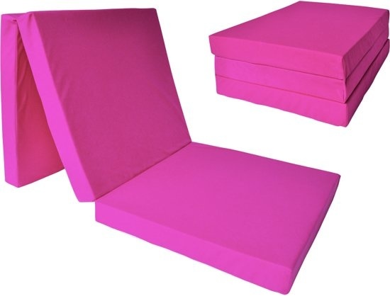 Viking Choice Kinder logeermatras - roze - camping matras - reismatras - opvouwbaar matras - 120 x 60 x 6