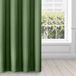 Eurofirany Rita Gordijn glad, eenvoudig, effen, 8 oogjes, modern, slaapkamer, woonkamer, kinderkamer, 1 stuk, polyester, donkergroen, 140 x 250 cm