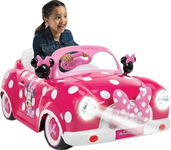 Huffy Minnie Mouse Elektrische Kinderauto - 6V - Roze