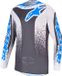 Alpinestars Fluid Drag Motocross-trui Zwart/grijs/blauw L
