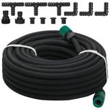Tuyau d'arrosage 10 m - 16 mm set d'arrosage de jardin - Avec accessoires - Pour bac surélevé et parterre de fleurs