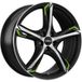 RONAL R62 GREEN jetblack-matt-frontkopiert 8.0Jx19 5x112 ET25