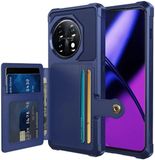 Selected by GSMpunt.nl OnePlus Portemonnee Hoesje Geschikt voor OnePlus 11 - Back Cover met Pasjeshouder - Telefoonhoesje voor Pinpas - Kaarthouder op Achterkant - Case met Magneet voor Auto Houder Donkerblauw