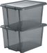 EDA Opbergbox 80L - grijs - stapelbaar - L56 x B50 x H36 cm