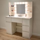 Milton & Oldbrook Kaptafel met LED-verlichting Nora Wit