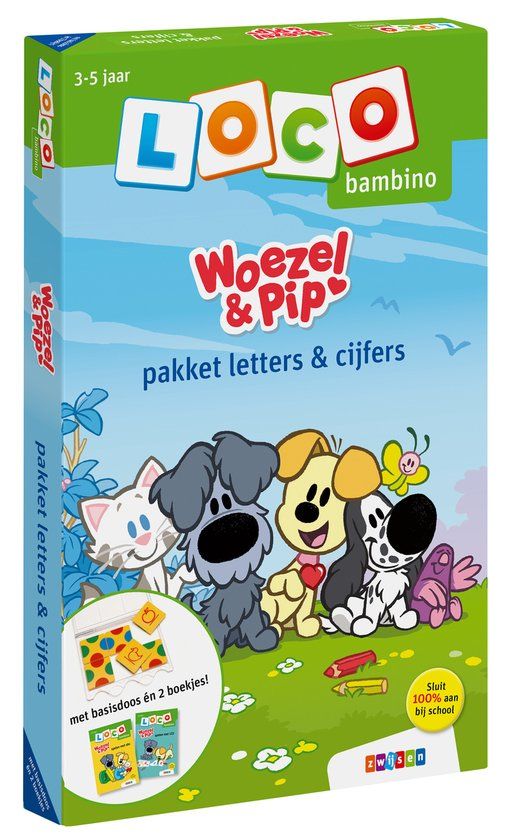 Loco Bambino - Loco bambino Woezel & Pip pakket letters & cijfers