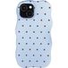 Selencia Vivid Wavy Backcover met MagSafe voor de Apple iPhone 15 - Happy Dots Digital Sky