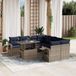 Maison Exclusive - Salon de jardin 9 pièces avec coussins gris résine tressée