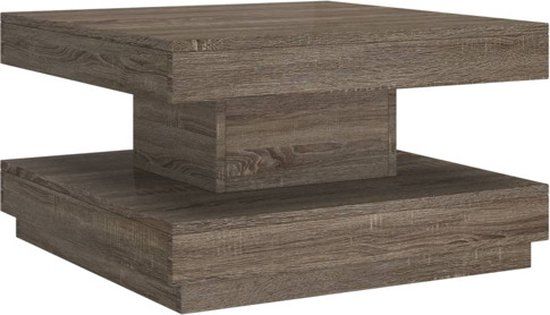 vidaXL Salontafel 60x60x35 cm MDF Grijs