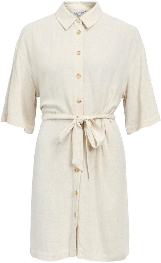 OBJECT Objsanne 2/4 Lo Shirt Dress - Blousejurk - Sandshell - Maat 42