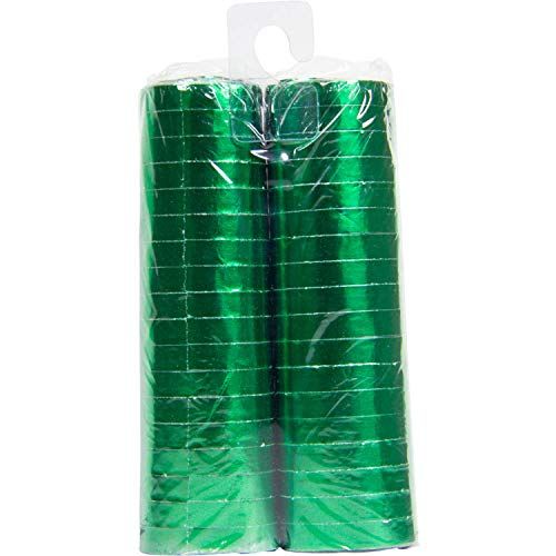 Folat - Groene Metallic Serpentines 4m - 2 stuks