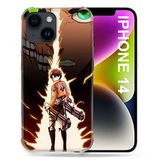 Beschermhoes Eclair Beschermhoes compatibel met MagSafe voor iPhone 14 (6.1) Manga Attack Titan Eren