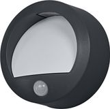 Osram ENDURA Style USB Wall Step Round Sensor IP44 Dark Grey