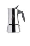 Aeternum La Divina Re Inox Espressomachine voor 4 kopjes, geschikt voor inductie, roestvrij staal, zilverkleurig