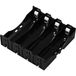 TRU COMPONENTS TC-13220720 Support de batterie Nombre de cellules : 4 18650 Pôles de contact (L x l x H) 78 x 79 x 21 mm