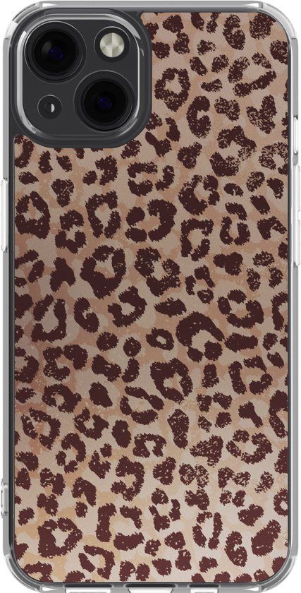 imoshion Hoesje - Geschikt voor Apple iPhone 13 - Design hoesje - Leopard Mood