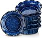 Vancasso Mini Taartpannen - Set van 6 Keramische Taartschaal Pie Plate - Blauw